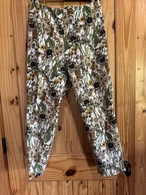Isaac Mizrahi Live Floral Printed Pull on Crop Pants
